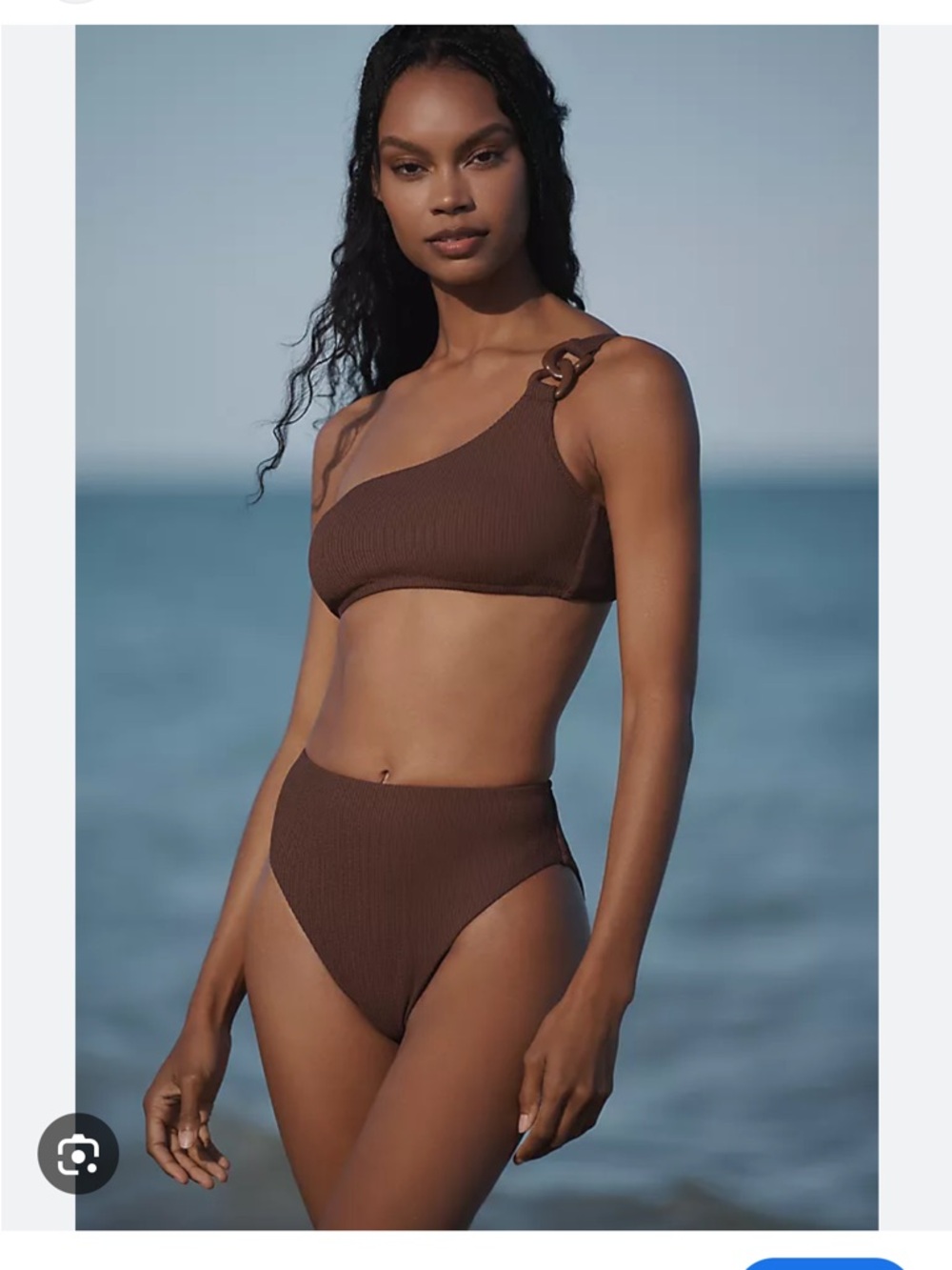 Sanctuary one shoulder bikini top and bottom set